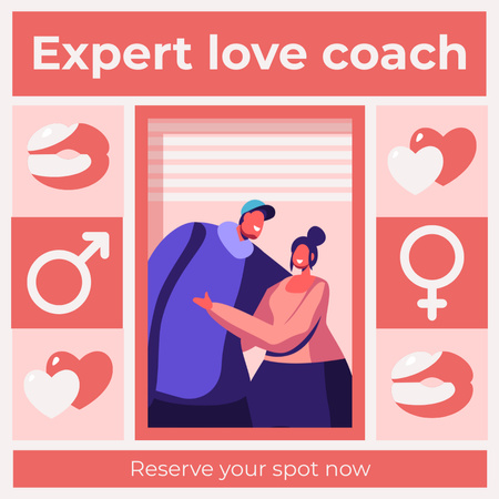 Designvorlage Dienstleistungen von Expert in Love für Instagram