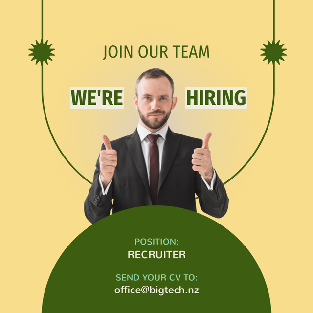 Recruitment Specialist Vacancy Announcement Instagram AD – шаблон для дизайну