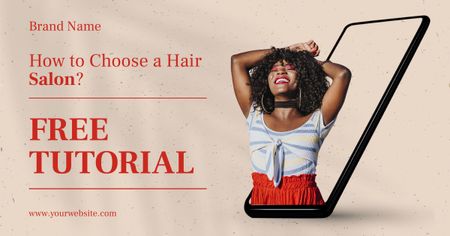 Beauty Salon Reviews Facebook AD Design Template