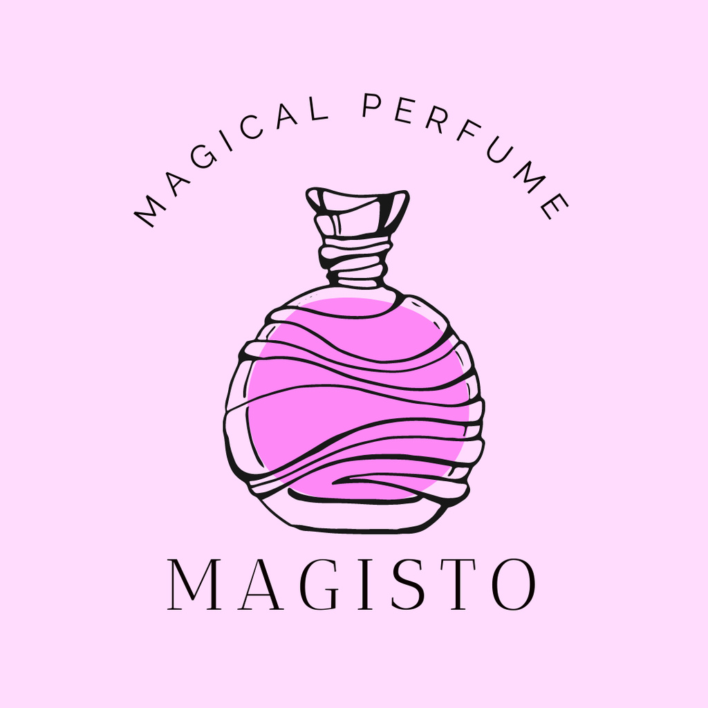 Advertisement for New Magical Perfume Logo 1080x1080px – шаблон для дизайну