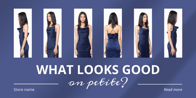 Designvorlage Fashion Tips for Petite Women für Twitter