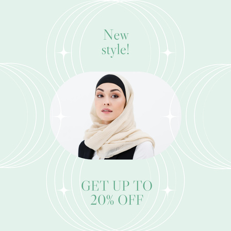 Muslim Wear and Hijabs Sale Instagram Design Template