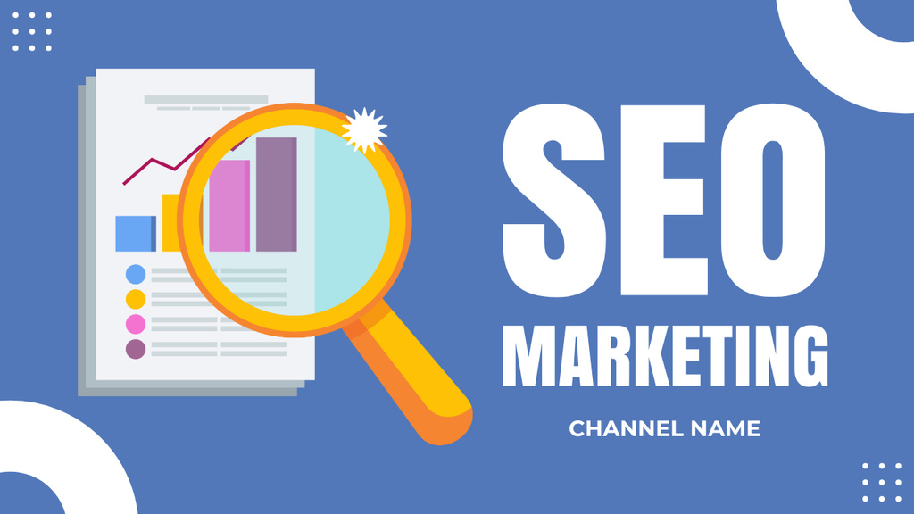 SEO Marketing Vlog Episode With Charts Youtube Thumbnail – шаблон для дизайну