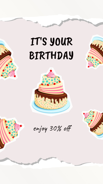 Birthday sale Instagram Story – шаблон для дизайна