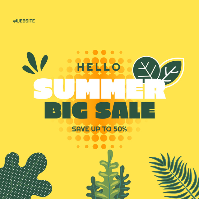 Summer Big Sale Instagram – шаблон для дизайна
