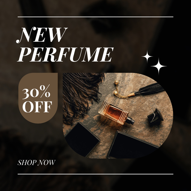 Ontwerpsjabloon van Instagram van Discount Offer on Oriental Perfume