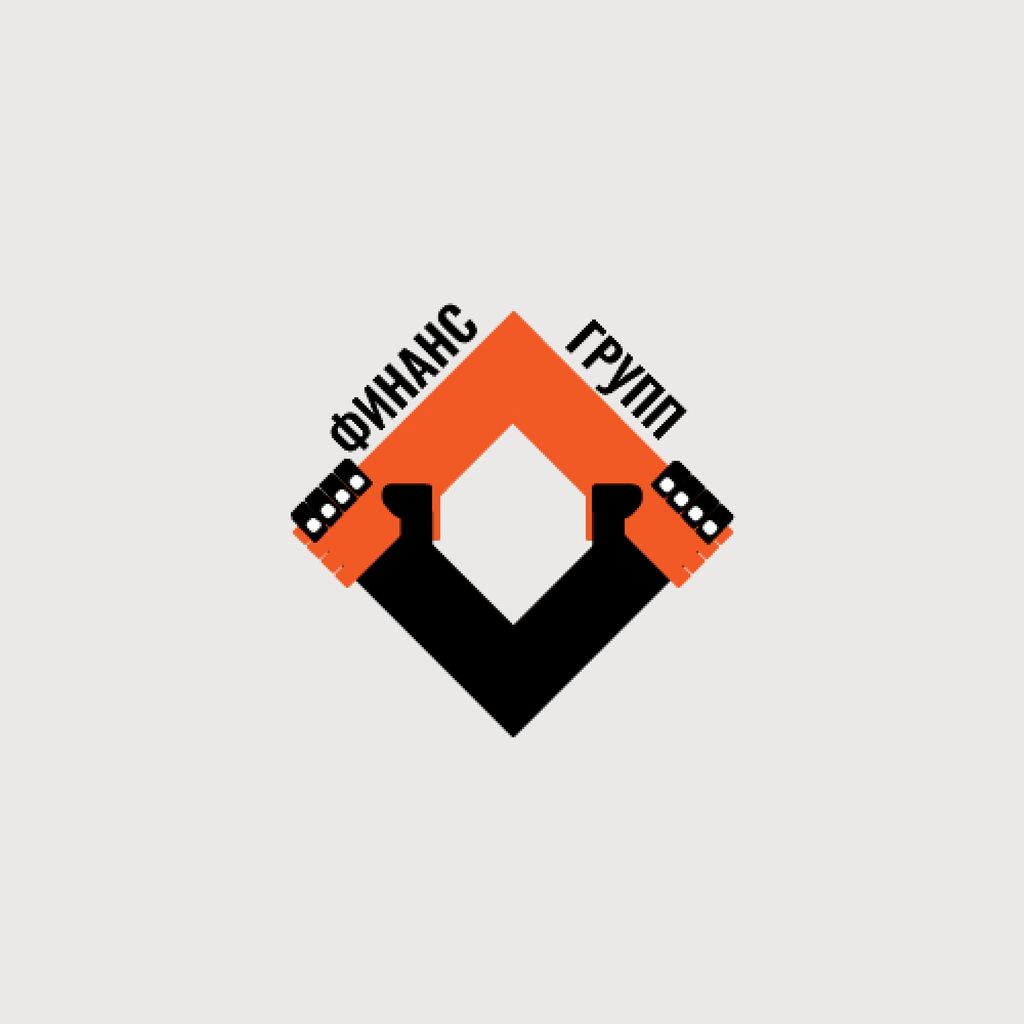 Template di design Business Company with Simple Icon Logo