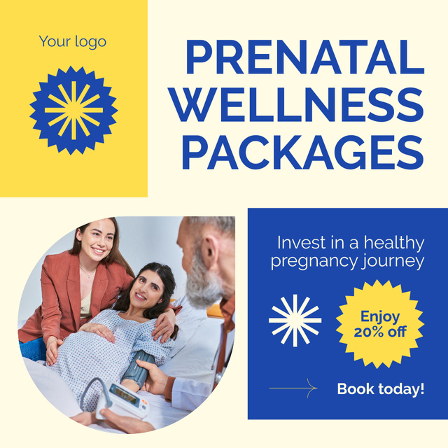 Prenatal Wellness Package Offer Animated Post Design Template