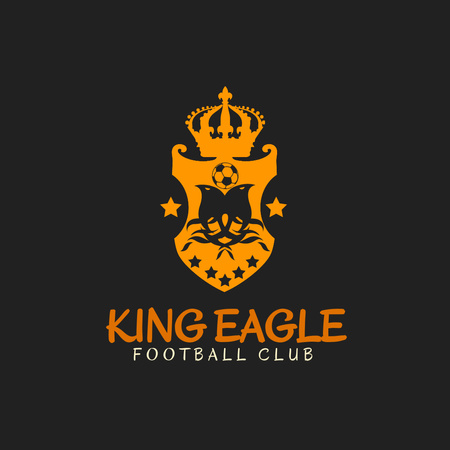 Emblem of Football Club Logo 1080x1080pxデザインテンプレート