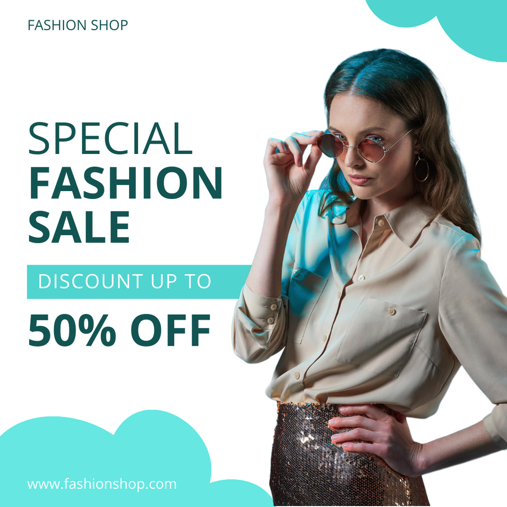 Ontwerpsjabloon van Instagram van Women's Fashion Special Discount