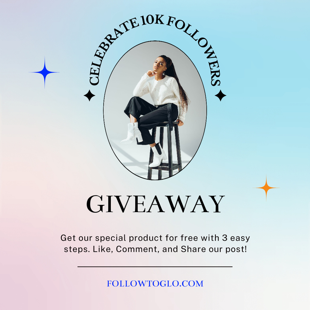 Giveway Announcement for Followers Instagram Design Template