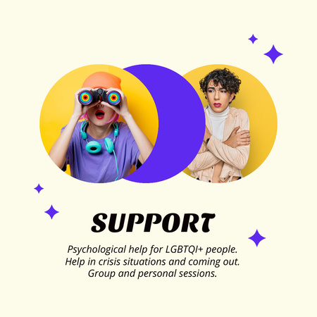 LGBT Community Invitation Animated Postデザインテンプレート