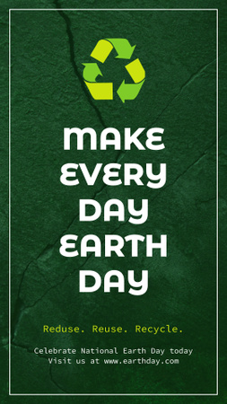 Make Every Day Earth Day Instagram Story Design Template