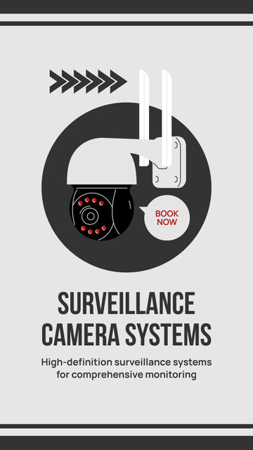 CCTV Systems for Security and Protection Instagram Story Šablona návrhu