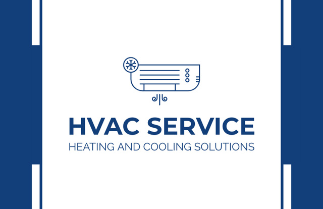 Heating and Cooling Conditioners Service Business Card 85x55mm – шаблон для дизайну