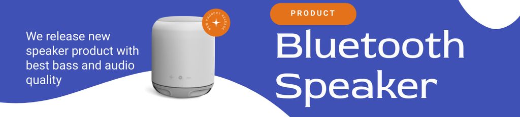 Ontwerpsjabloon van Ebay Store Billboard van Sale of Bluetooth Speaker