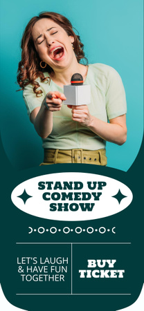 Offer of Tickets on Stand-up Comedy Show Snapchat Geofilter Design Template