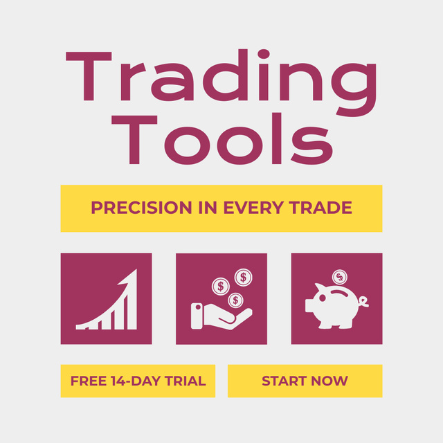 Accessible Tools for Stock Trading on Exchange Instagram Design Template