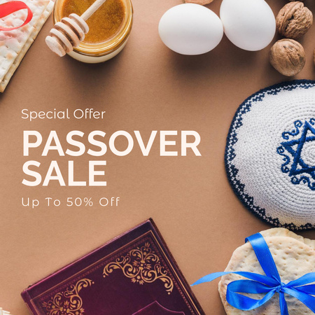 Passover Sale Special Offer Instagram Design Template