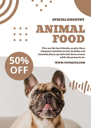 Platilla de diseño Special Discount on Animals' Food Flayer