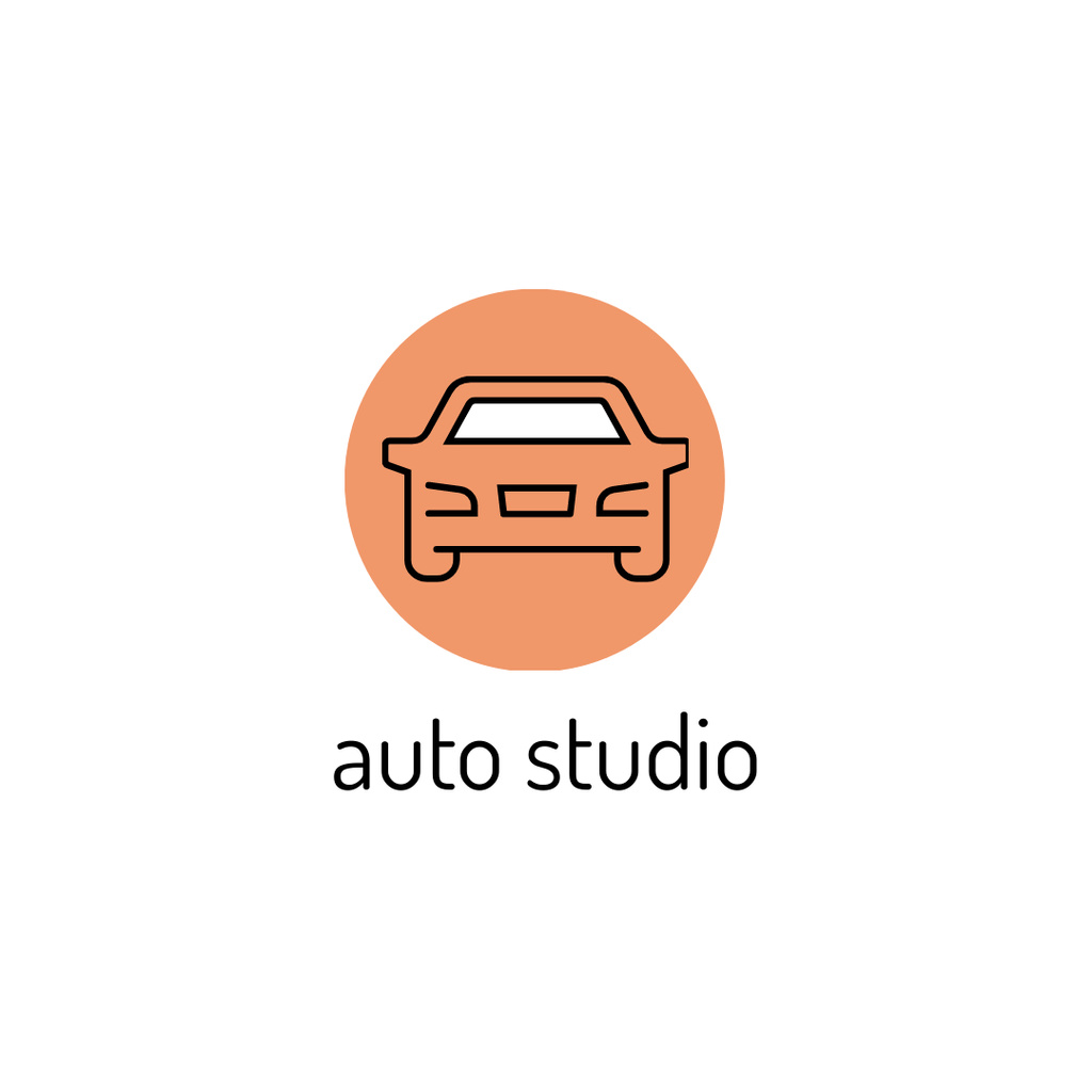 Szablon projektu Auto Studio Services Offer Logo 1080x1080px
