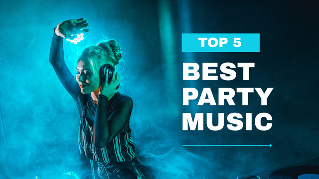 Designvorlage Blog about Best Party Music für Youtube Thumbnail