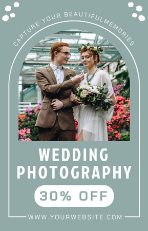 Пропозиція весільної фотозйомки з прекрасною парою в ботанічному саду IGTV Cover – шаблон для дизайну