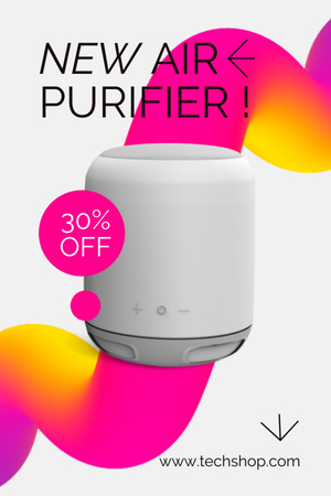 Template di design Discount for New Model Air Purifier Tumblr