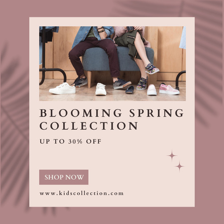 Ontwerpsjabloon van Instagram van New Spring Shoe Collection Announcement