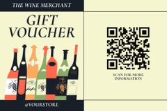 Wine Shop Gift Voucher Offer with Bottles