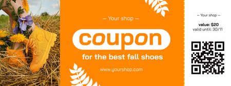 Autumn Sale Announcement Coupon – шаблон для дизайна