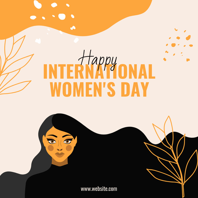 Ontwerpsjabloon van Instagram van International Women's Day Ad