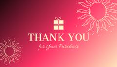 Universal Thank You Layout on Magenta Gradient