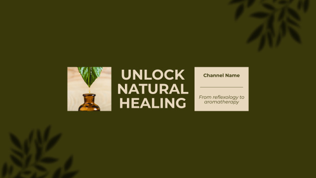 Ontwerpsjabloon van Youtube van Natural Healing And Alternative Medicine In Vlog Episode