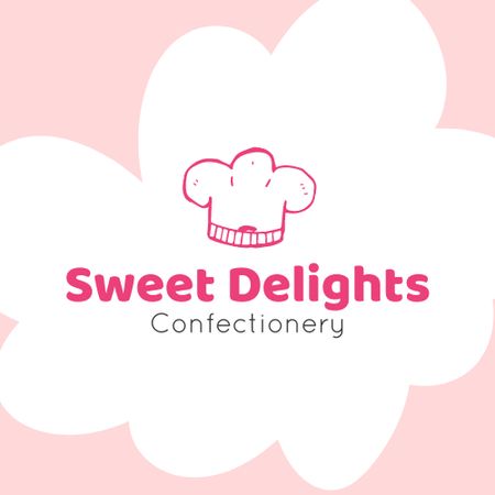 Template di design sweet delights Logo