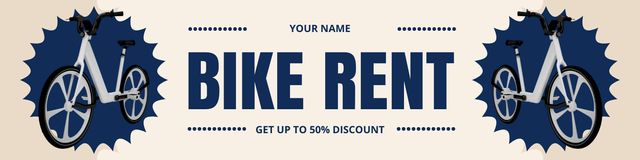 Template di design New Bikes for Rent Twitter