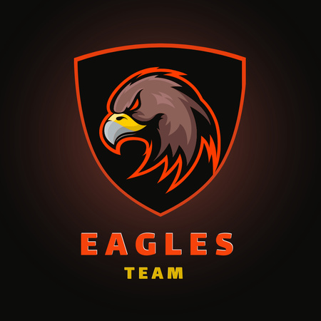 Sport Team Emblem Logo 1080x1080px Tasarım Şablonu