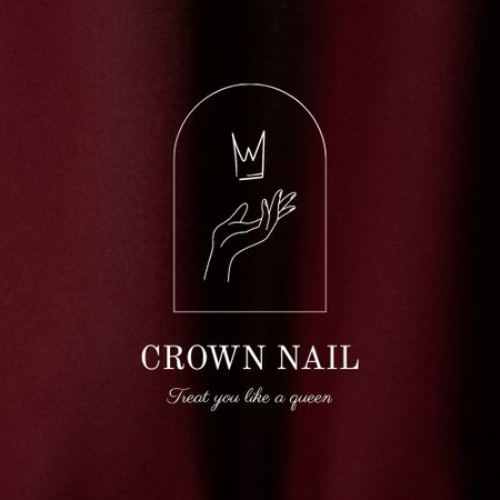 Template di design Nail Salon Services Offer Logo