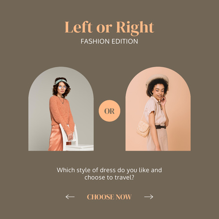 Fashion Edition Ad with Stylish Women Instagram Design Template