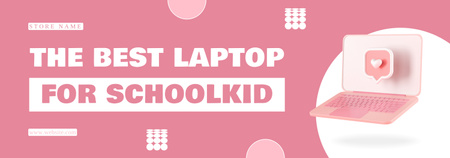 Best Laptops for Schoolchildren on Pink Tumblr Design Template