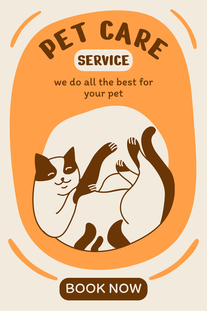 Platilla de diseño Best Pet Care Services Pinterest