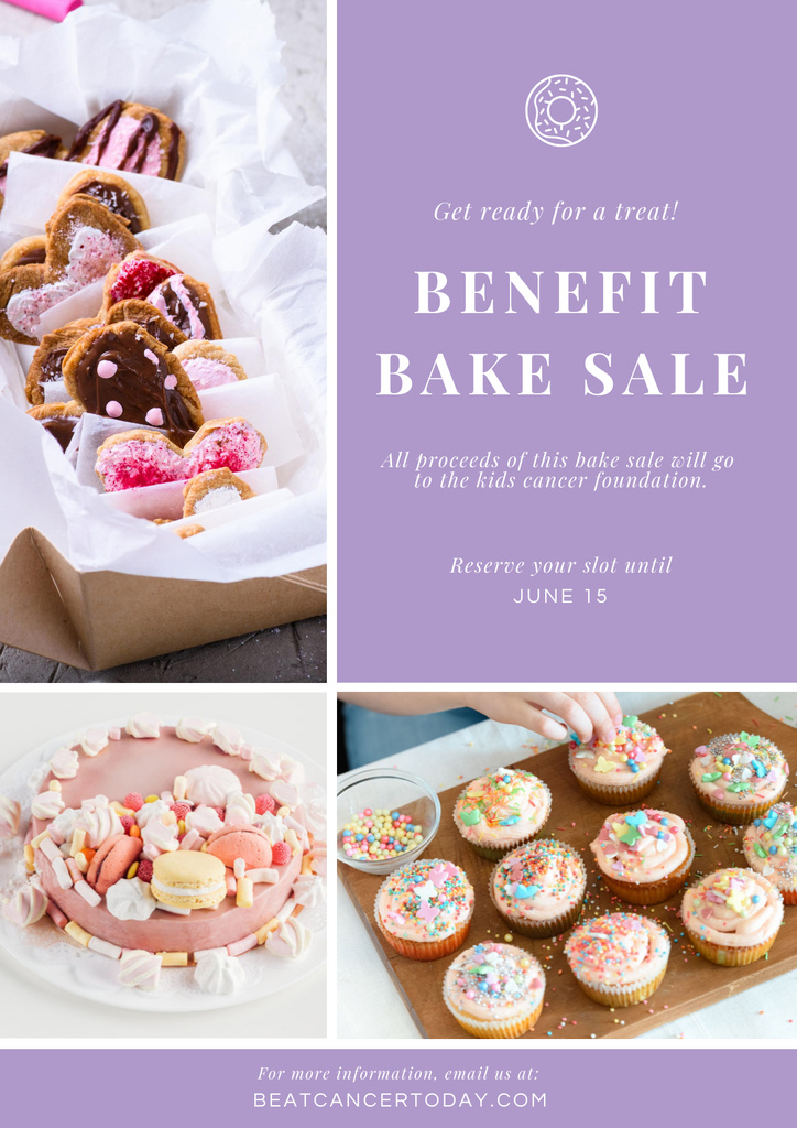 Baking Sale Announcement Poster – шаблон для дизайна