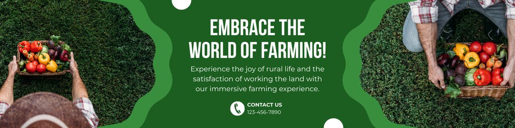 Invitation to Plunge Into World of Farming Twitter Design Template