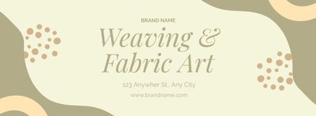 Template di design Weaving and Textile Art Studio Facebook cover