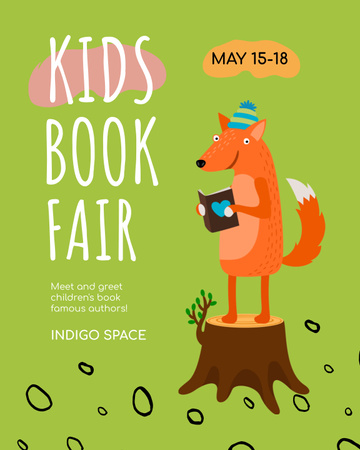 Children's Book Fair Announcement  Poster 16x20in Design Template