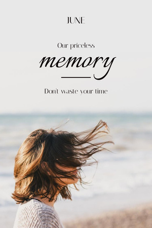 Inspirational Phrase about Your Time Pinterest Design Template