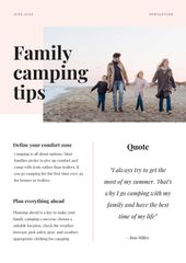 Family Camping Tips with Family on the beach