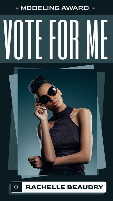 Vote for Model Award Instagram Story tervezősablon