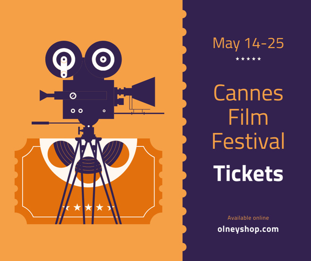 Szablon projektu Cannes Film Festival Passes Offer Facebook