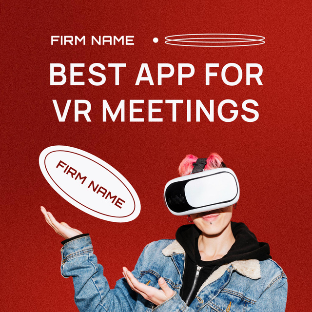 Virtual Meeting Announcement Animated Postデザインテンプレート